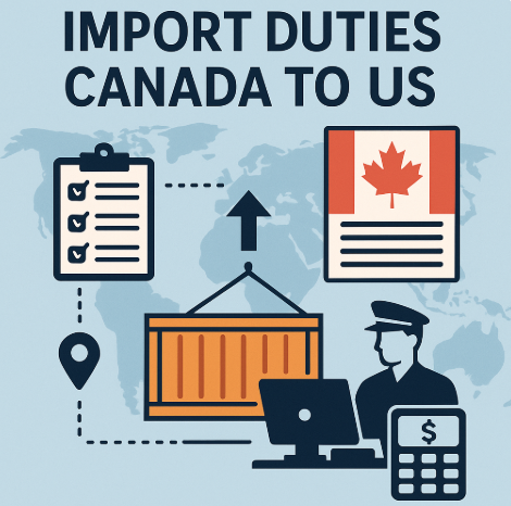 import duties canada to us