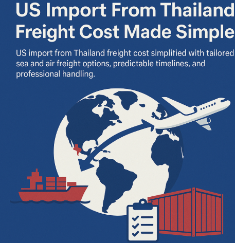 us import from thailand freight cost