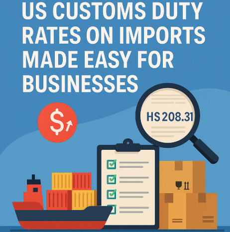 us customs duty rates on imports