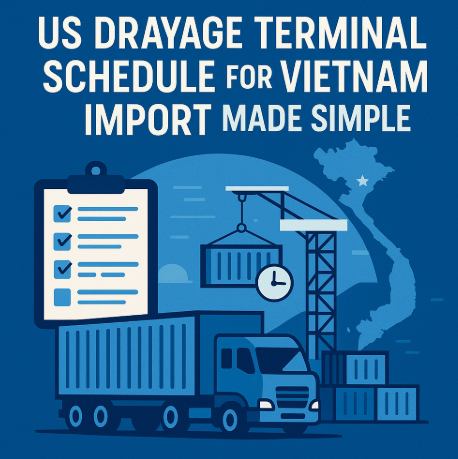 us drayage terminal schedule for vietnam import