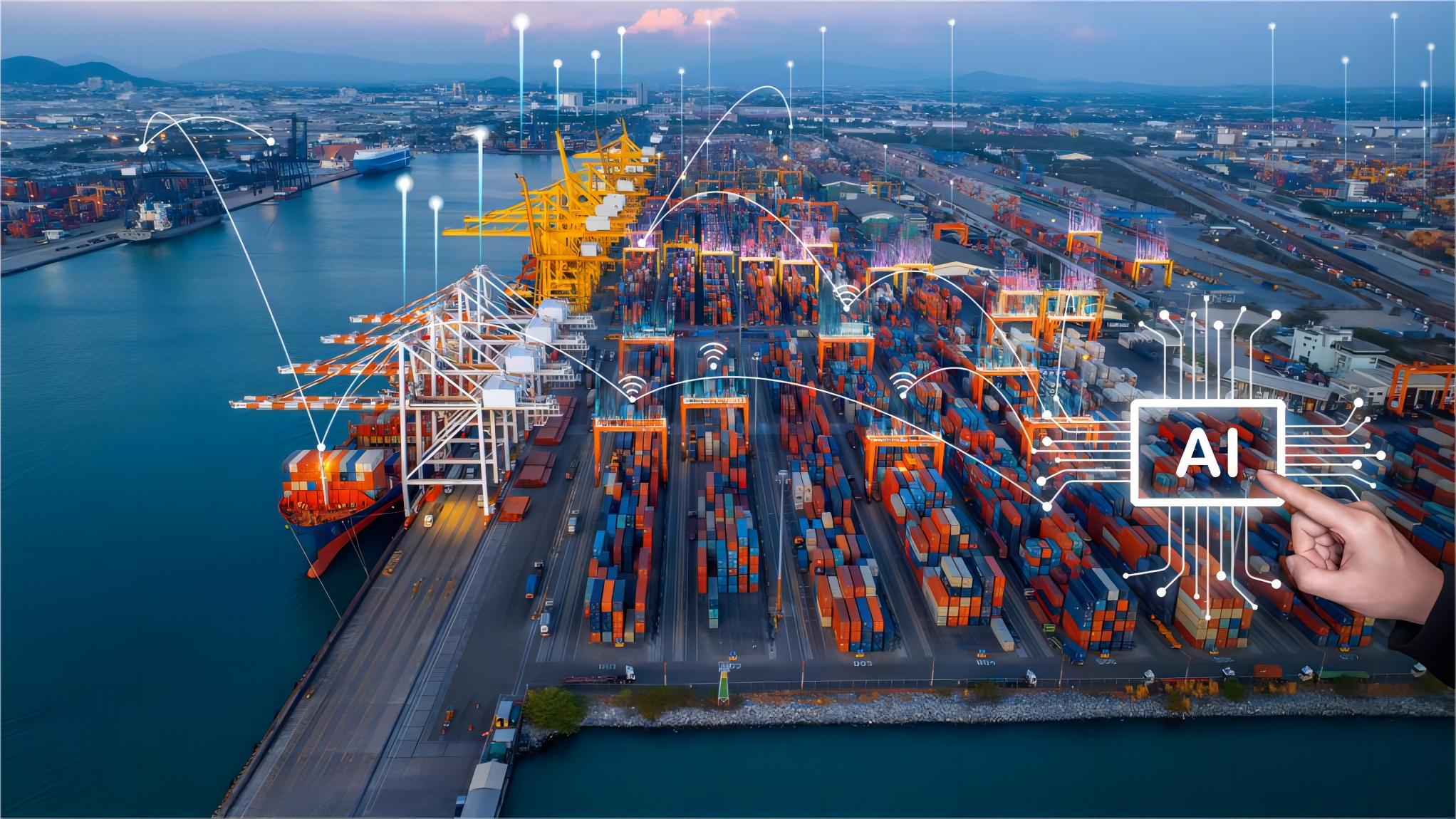 Infographic showing the flow of goods from a Malaysian supplier to a US destination via a shipping agent