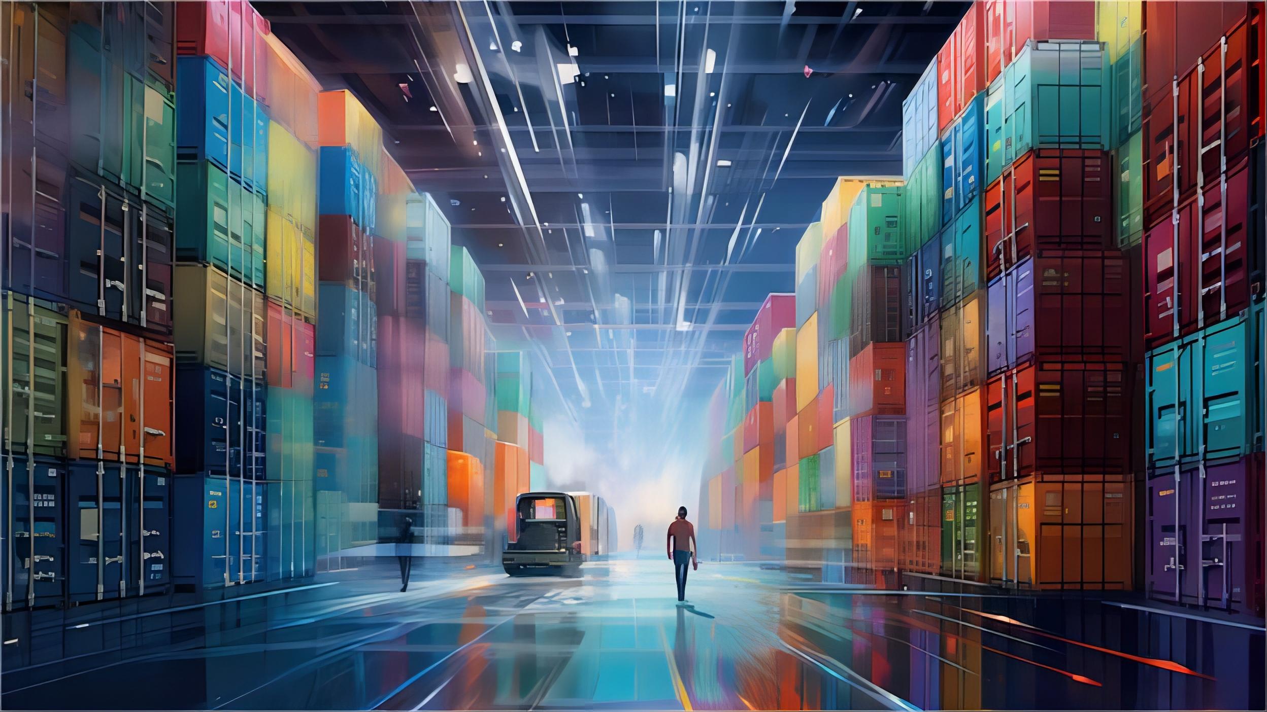 Digital dashboard showing automated dispatch operations for US to Indonesia shipping