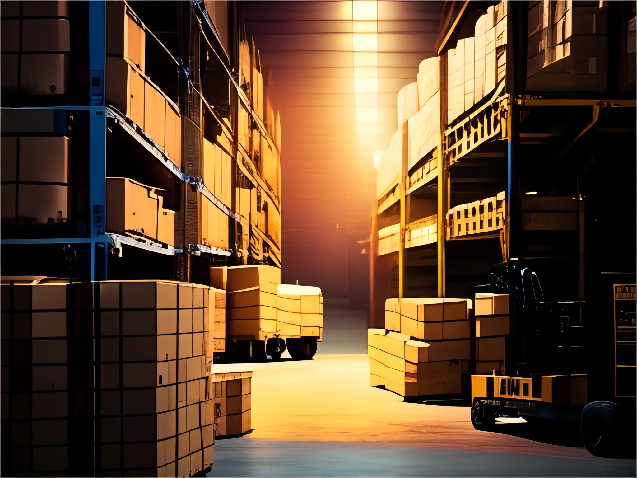 Logistics professional coordinating cargo movement at a port.