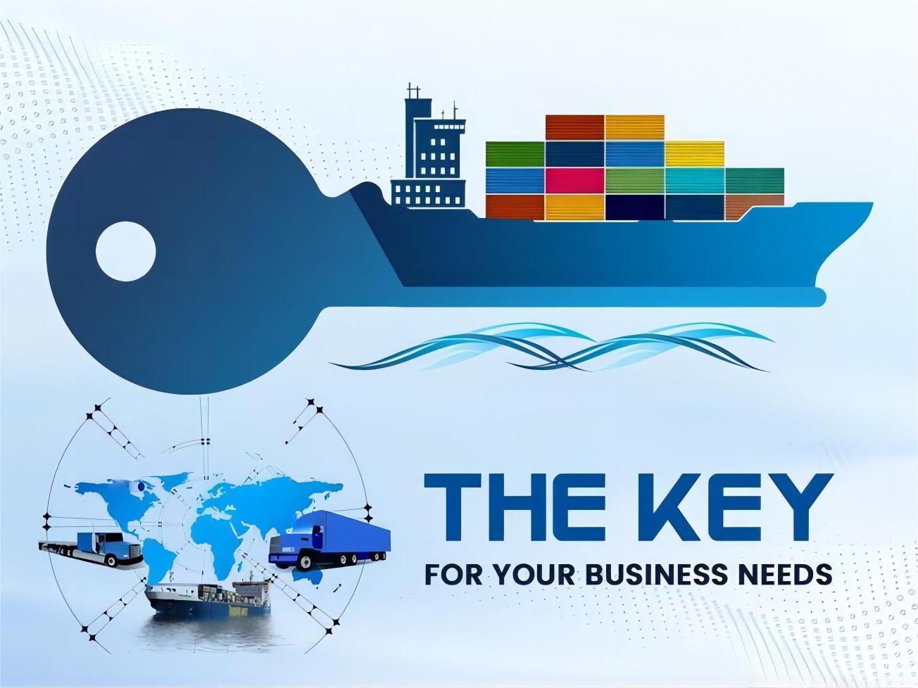 Container being loaded onto a vessel at a bustling port