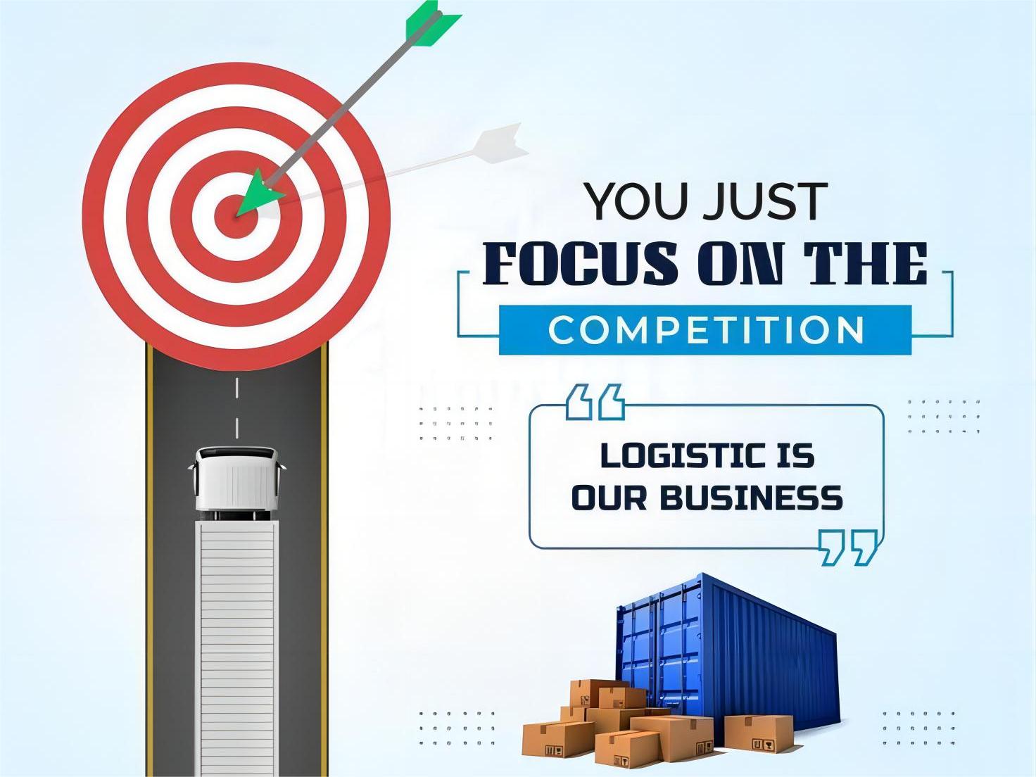 Shipping containers stacked at a busy port with a large cargo ship in the background