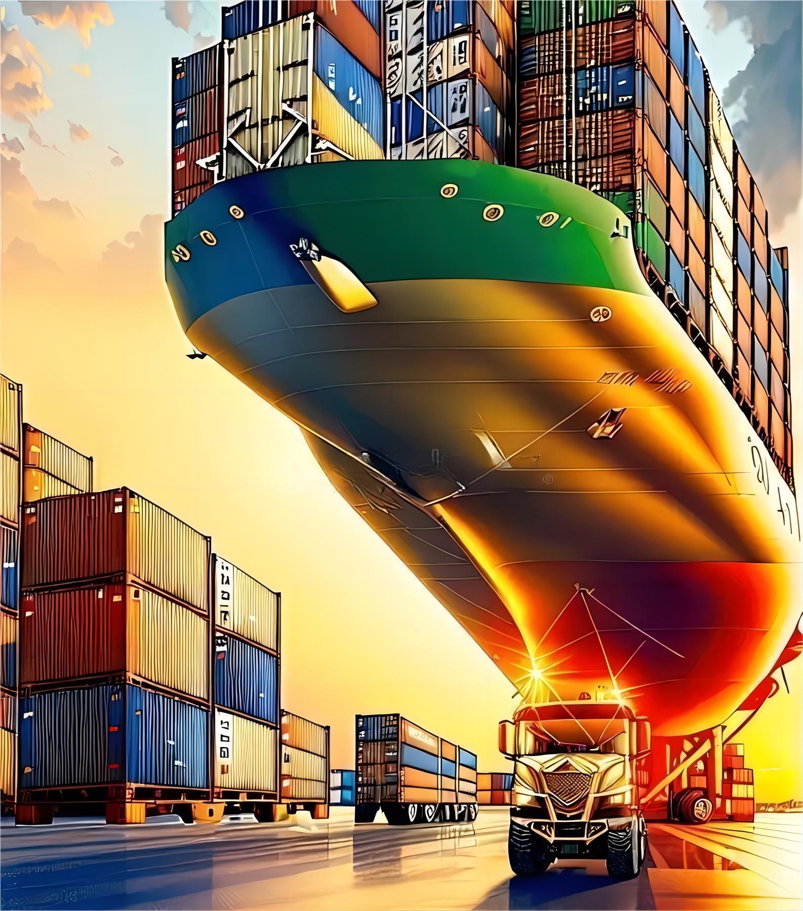 Customs clearance documents stacked on a desk