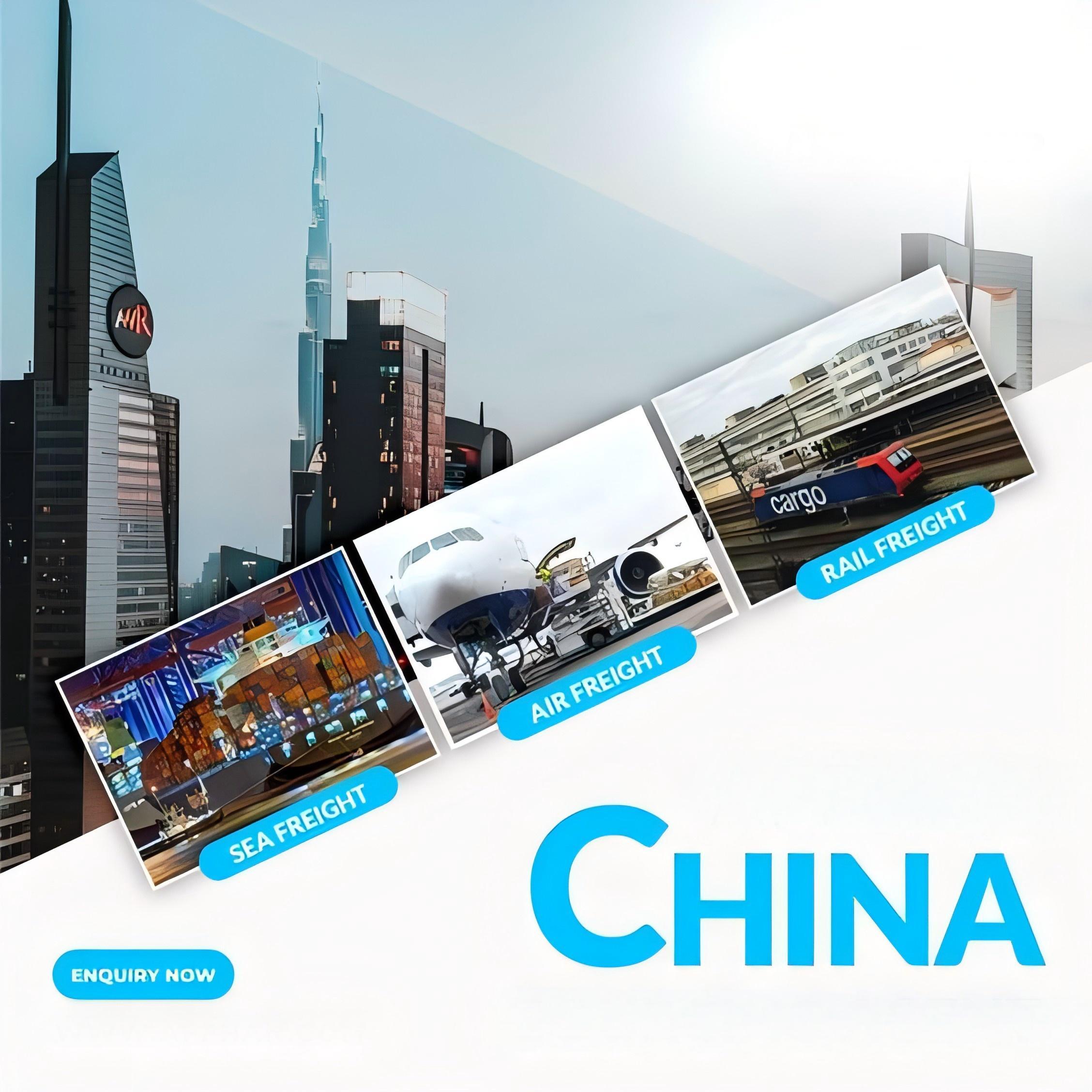 An illustration showing various types of shipping containers