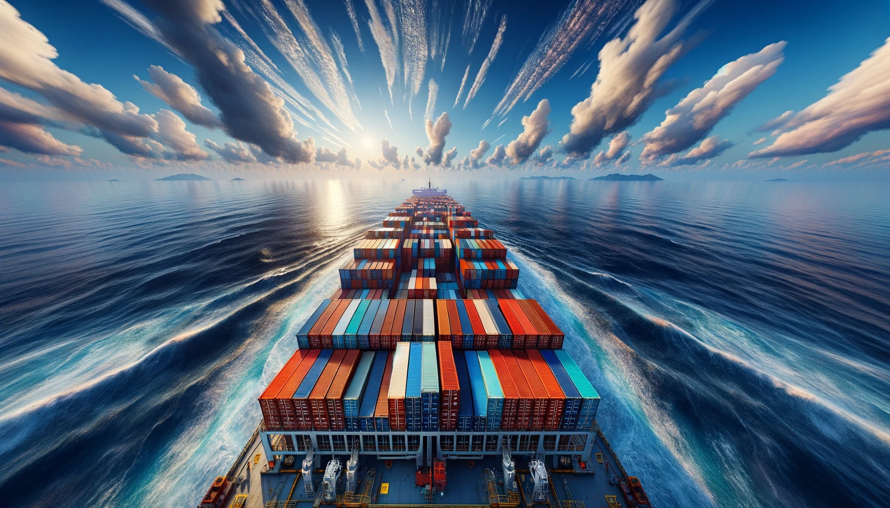 Cargo plane taking off for international express delivery