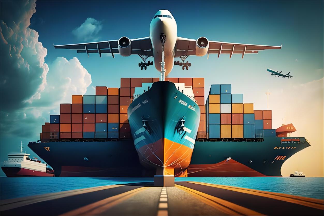 Logistics professional managing shipping documents