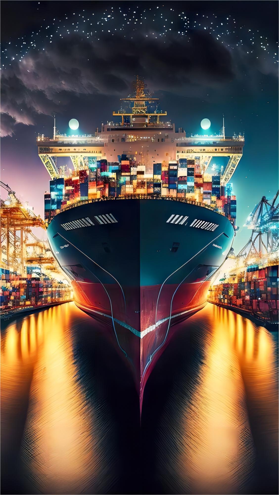 Digital map showing optimized drayage routes and logistics data