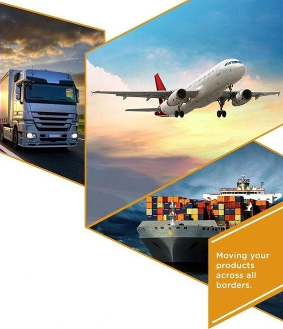 Container ships at port with digital overlay showing tracking data