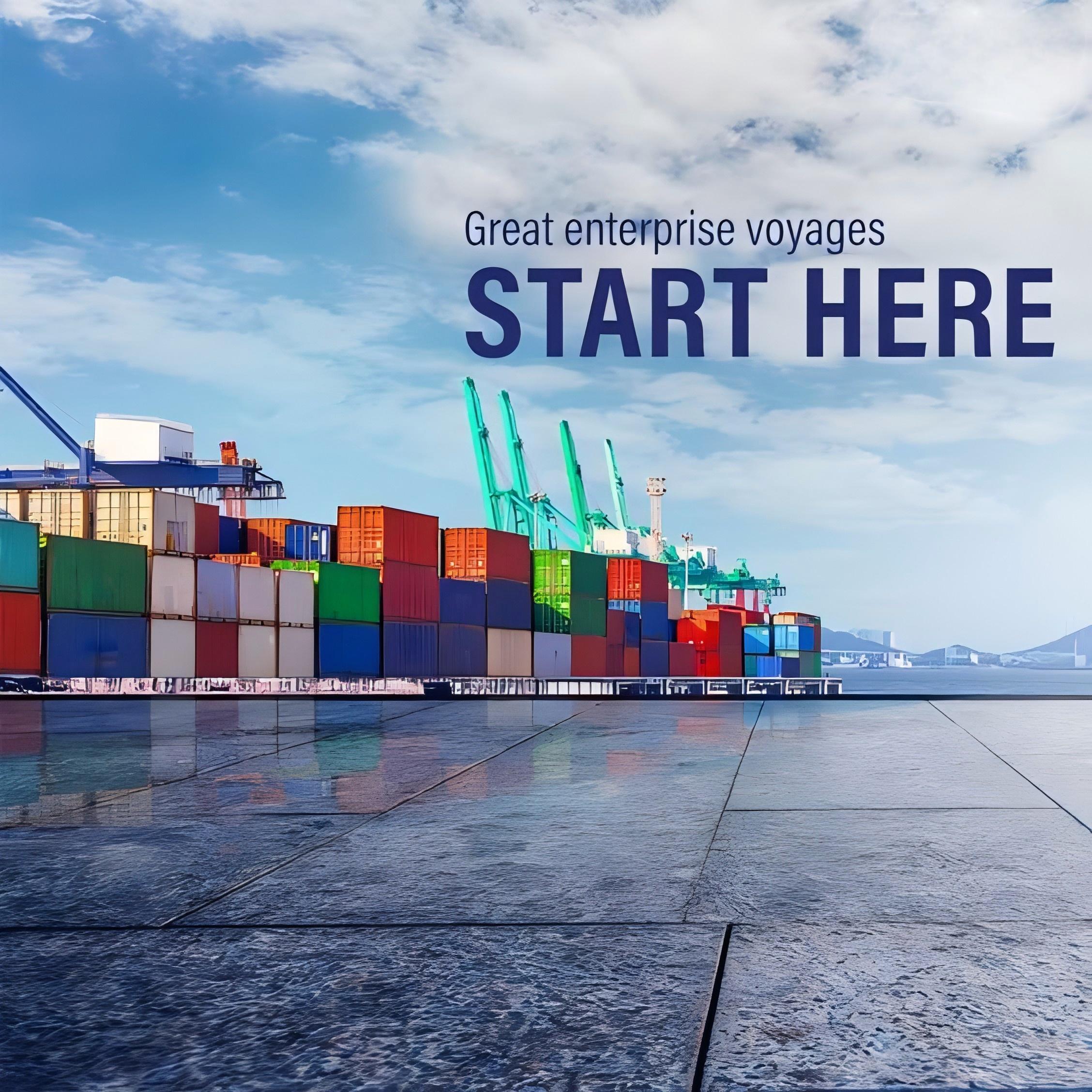 Refrigerated shipping containers at a busy port