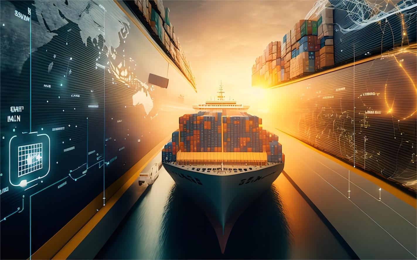 Infographic showing the cold chain logistics process for seafood